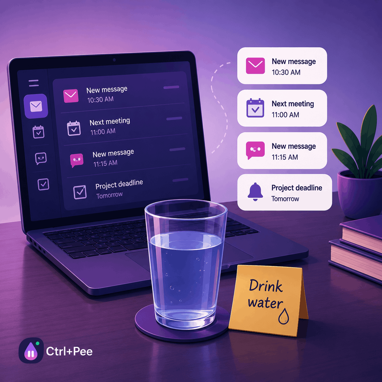 Drink water after this task